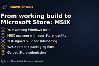 package your python desktop app as msix for microsoft store