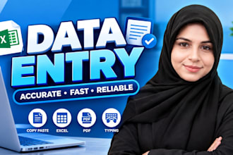 do manually data entry or web research