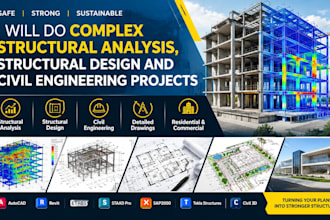 do complex structural analysis, structural design and civil engineering projects