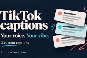 write tiktok captions that match your voice