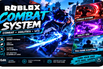 create roblox combat systems, vfx, abilities and game roblox full game scripting