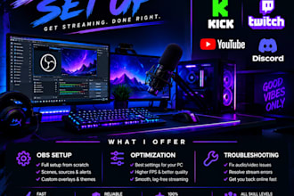 setup, troubleshoot and optimize obs studio for streaming