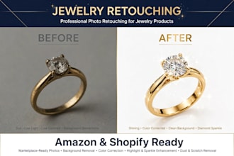 do high end jewelry retouching and gemstone polishing
