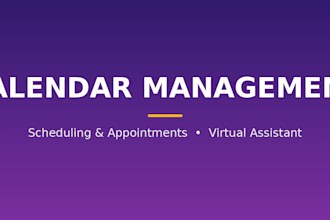 manage your calendar, scheduling, and appointments