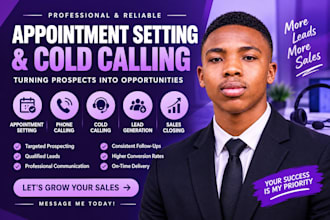 be your sales and appointment setting specialist