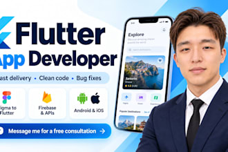 your flutter developer for ios, android, android TV