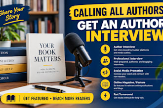 promote your book through author interview and targeted reader outreach