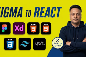 convert figma to react js, next js, tailwind CSS with pixel perfect design