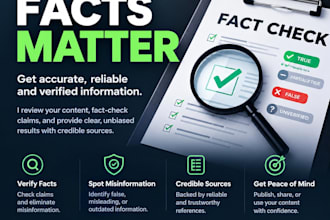 fact check and proof read documents with errors