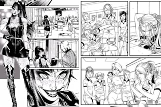 anime manga comic book illustration nsfw manga comic webtoon panel comic artist
