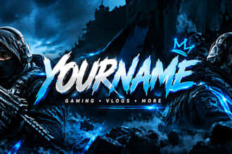 design professional youtube banners and channel art