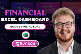 build an excel budget tracker and dynamic financial dashboard