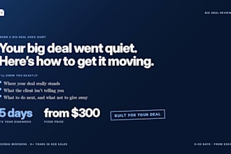 review your stuck big deal and show you how to close it