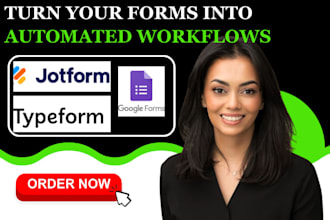 create jotform typeform google forms automation