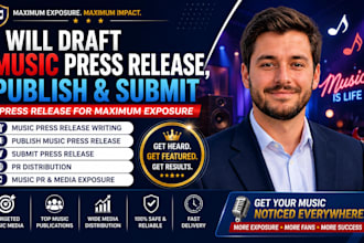 draft music press release publish music press release and submit press release