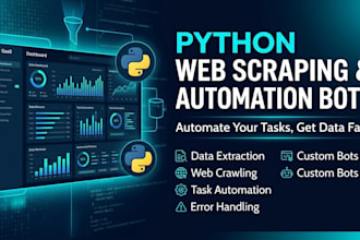 build custom python scripts web scraping and automation bots
