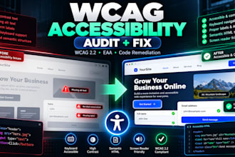 audit and fix your website for wcag and eaa compliance