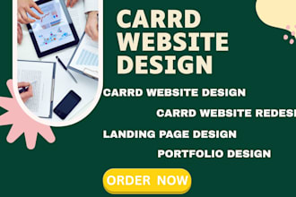 design carrd website design carrd landing page website carrd portfolio
