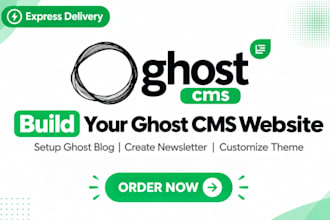 do ghost cms website, setup ghost blog, ghost newsletter, customize ghost theme