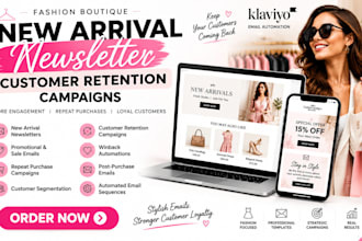 create fashion boutique new arrival newsletter customer retention campaigns