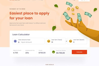 build business loan website and web app