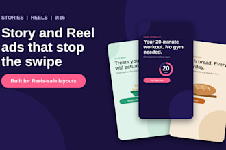 design instagram story and reel ad creatives