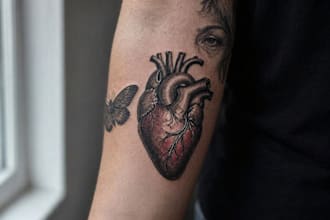 create a realistic tattoo artwork with premium shading and details