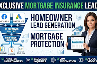 generate USA exclusive mortgage insurance leads and mortgage protection leads
