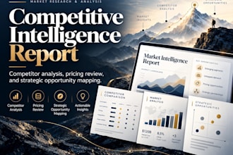 create a intelligence and competitor analysis report