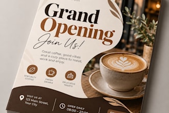 design a professional flyer, poster or promotional flyer