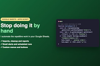 automate your google sheets with apps script
