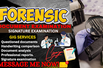 be your forensic document analyst for real signature and handwriting analysis