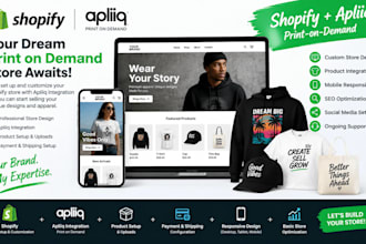 set up your shopify print on demand store with apliiq