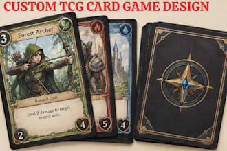draw 2d tcg card game playing card game character fantasy card art illustration