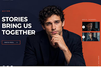 design squarespace actor website casting portfolio website model talent booking