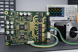 design brushless motor driver pcb with hall sensors