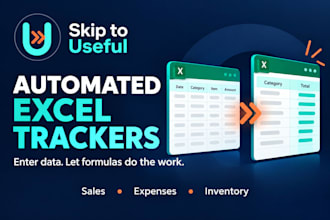 build an automated excel tracker with formulas and dropdowns
