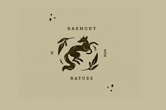 design a modern minimalist animal logo for your brand