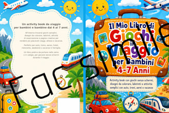 design and format activity, puzzle, or coloring books for KDP