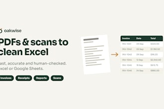 extract PDF and invoice data into clean excel