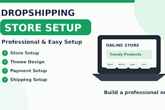 build automated shopify dropshipping store