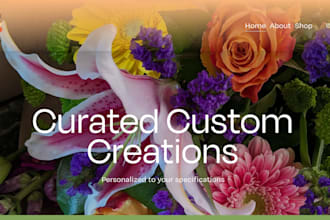 build flower shopify store, flower shopify website, florist online store