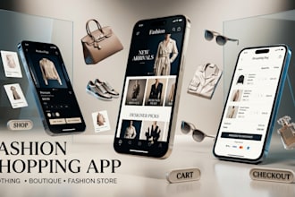 develop clothing app, fashion app  shopping app ai model app
