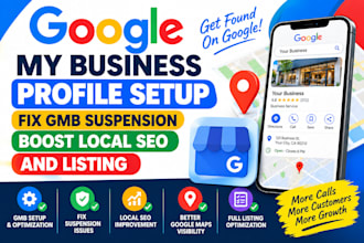 setup google my business profile fix gmb suspension boost local SEO and listing
