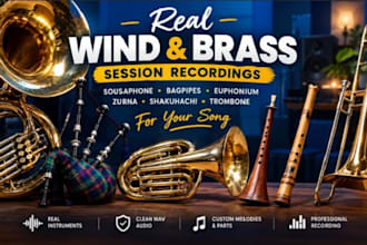 record sousaphone bagpipes euphonium zurna shakuhachi or trombone for your song