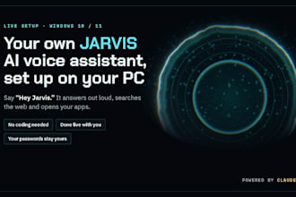 set up a jarvis ai voice assistant on your windows PC