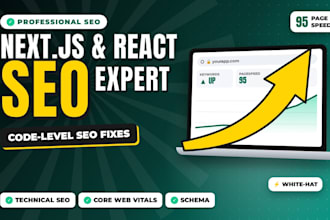 do technical SEO for react nextjs and custom websites