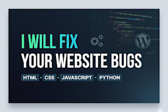 fix errors and bugs in HTML CSS javascript or python