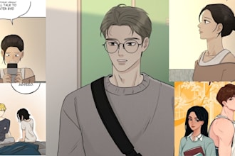 draw your webcomic, webtoon promotion, tapas, manga, comic