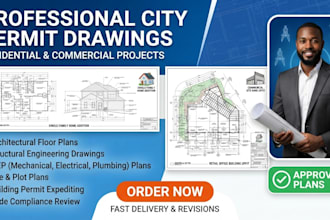 provide city permit drawings for residential and commercial projects